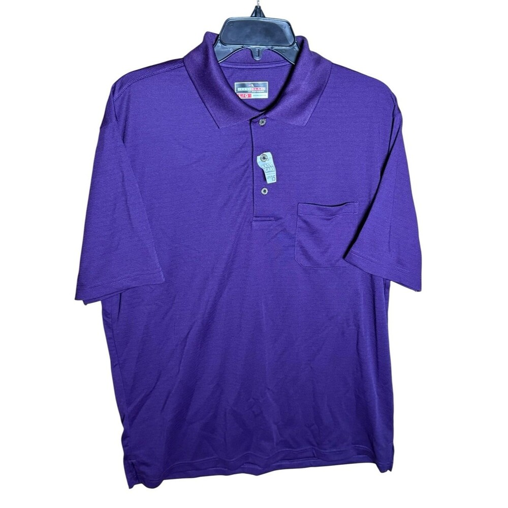 NWT Grand Slam Performance Golf Polo Shirt in Blackberry Cordial Size Large